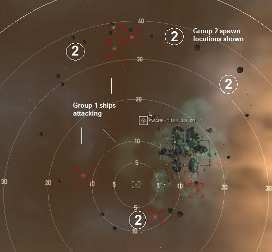 Picture showing warp in locations of the Initial Spawn